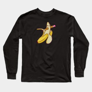 Banana Pencil Long Sleeve T-Shirt